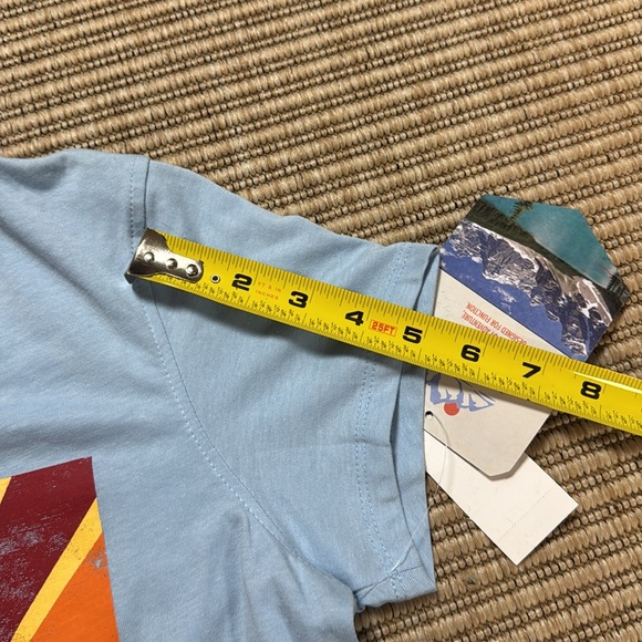 Mountain and Isles Sunset Graphic T-Shirt - Blue - Picture 13 of 13